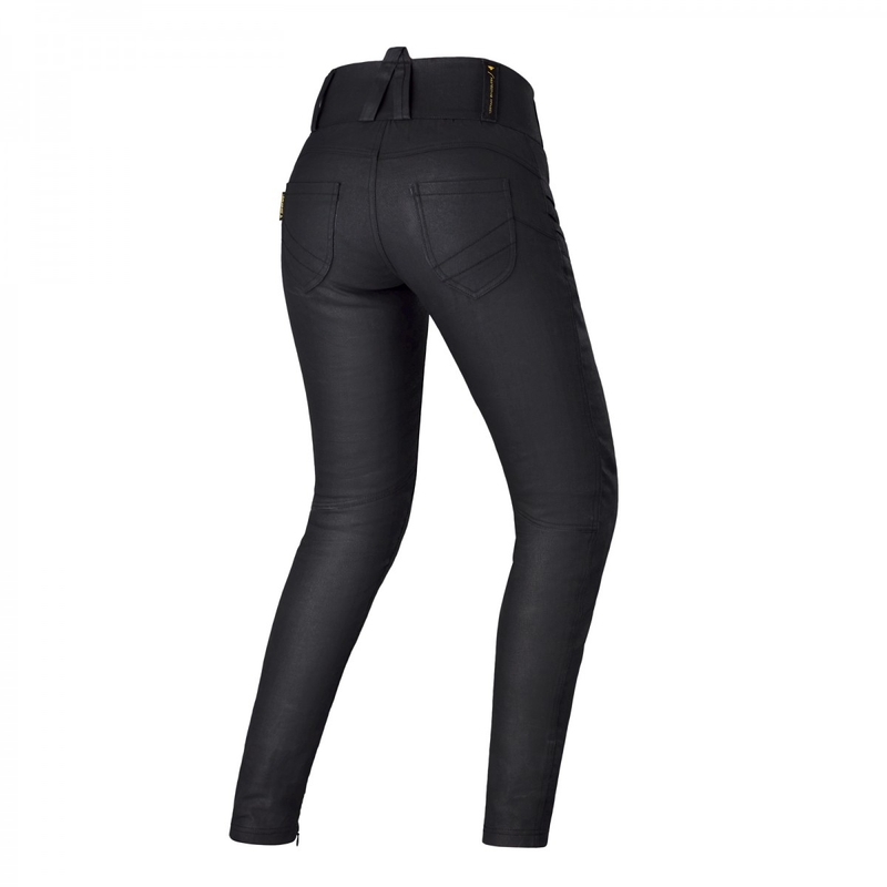 Jeans da motociclista Shima Nox 2.0 Wax Black da donna Saldi