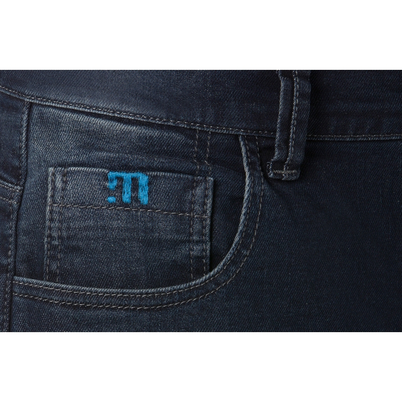 Jeans moto PMJ Jackson blu cropped Saldi