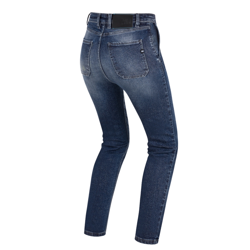 Jeans moto da donna PMJ Victoria blu Saldi