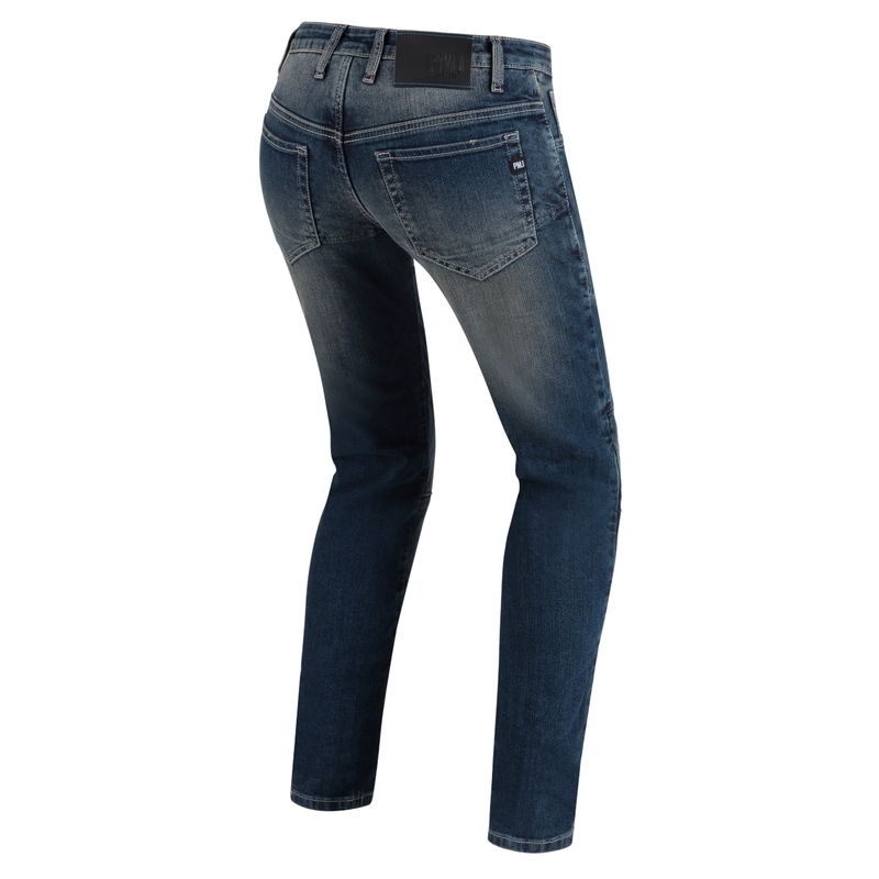Jeans moto da donna PMJ Jenny blu Saldi