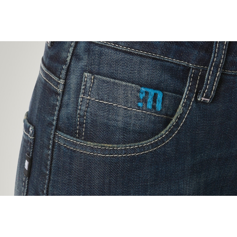 Jeans moto da donna PMJ Jenny blu Saldi