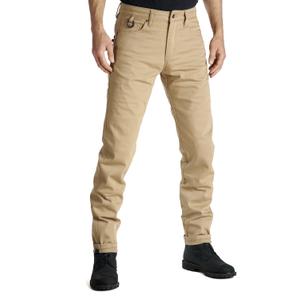 Jeans moto PANDO MOTO Robby Slim beige Saldi