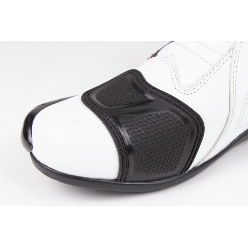Stivali da moto RSA GP-01 bianco e nero