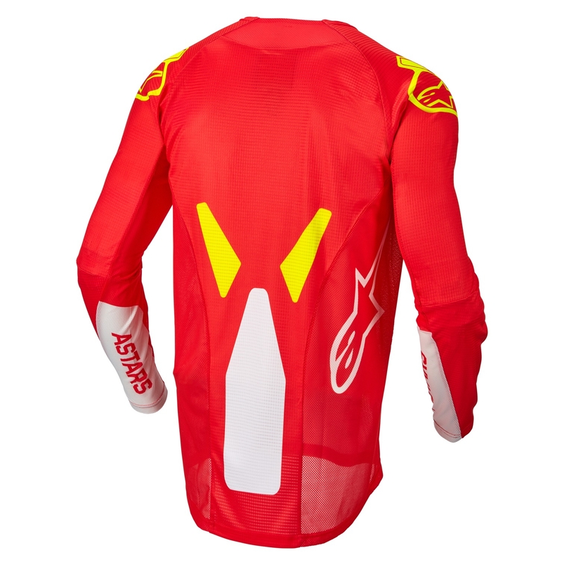 Dětský motokrosový dres Alpinestars Racer Factory fluo červeno-bílo-fluo žlutý výprodej