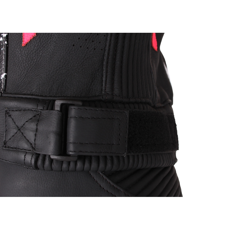 Saldi tuta moto donna RSA GT2 nero-bianco-rosa fluo