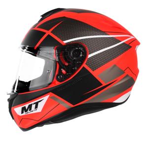 Casco moto integrale MT Targo Podium D5 rosso-nero Saldi