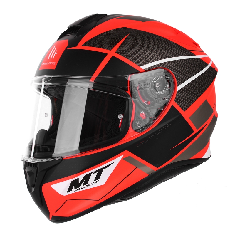 Casco moto integrale MT Targo Podium D5 rosso-nero Saldi