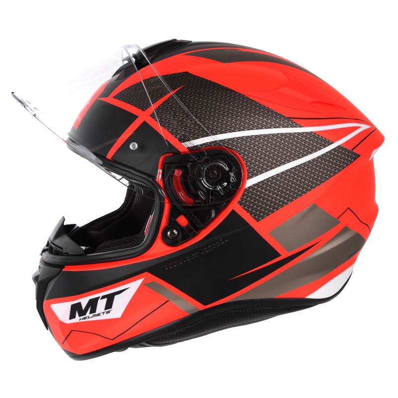 Casco moto integrale MT Targo Podium D5 rosso-nero Saldi