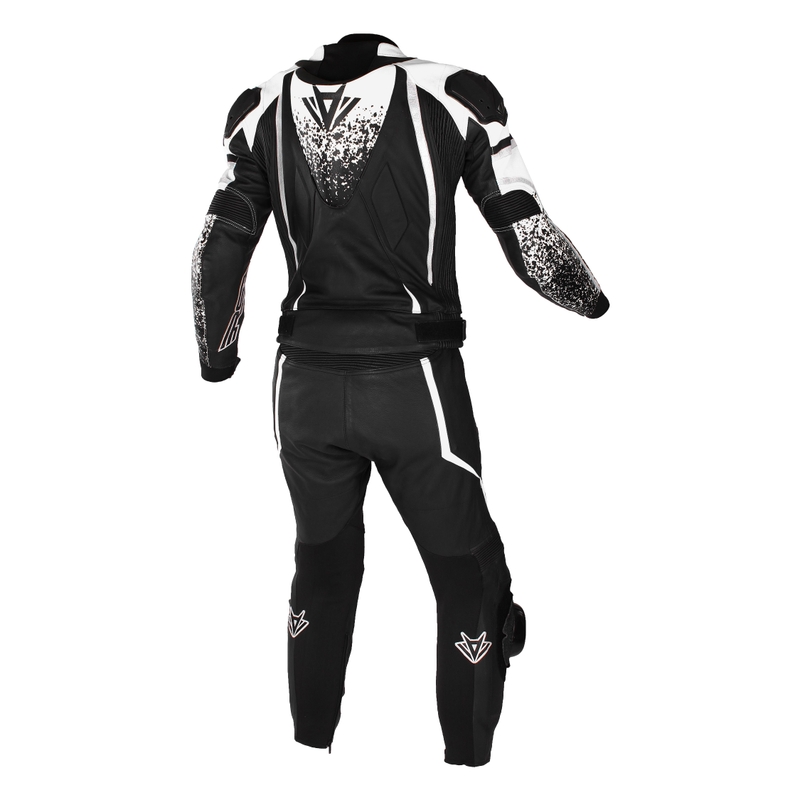 Tuta da moto RSA GT2 bianca e nera Saldi