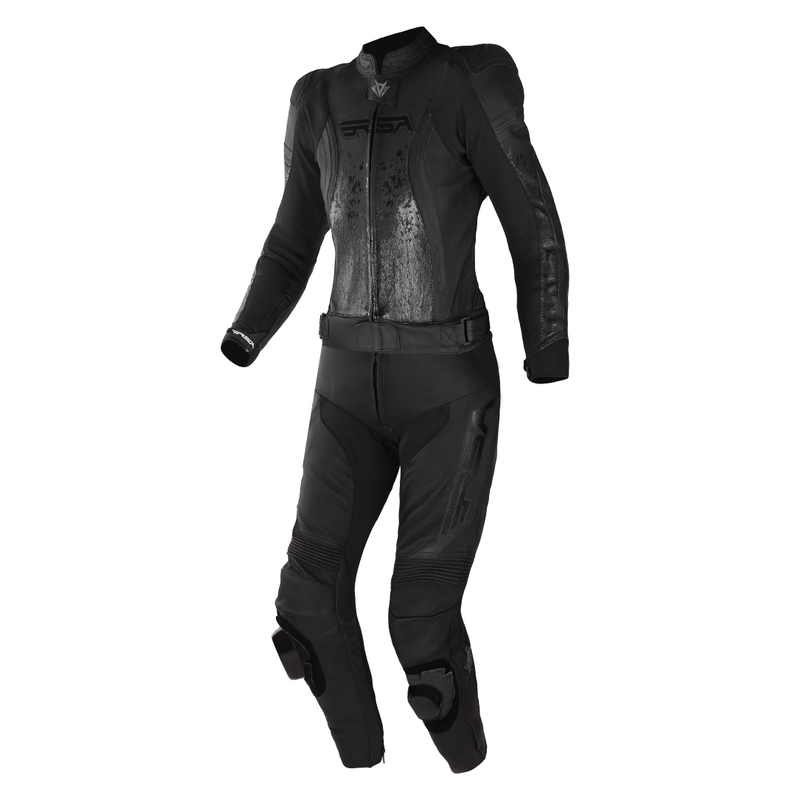 Tuta da moto RSA GT2 da donna, nero Saldi