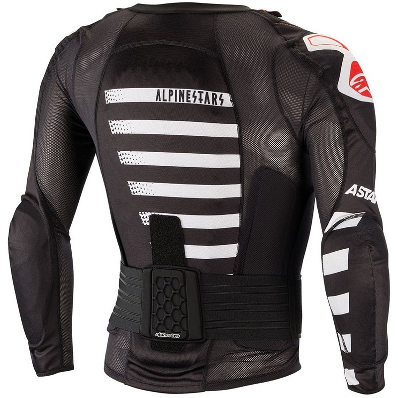 Alpinestar Sequence Protection Protezione corpo nera, bianca e rossa