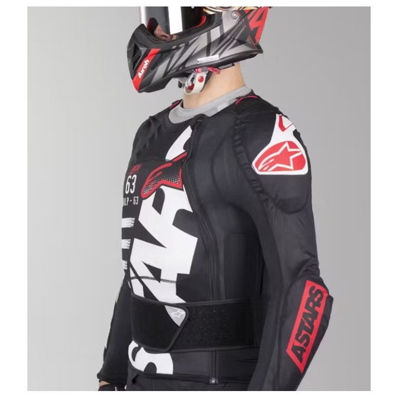 Alpinestar Sequence Protection Protezione corpo nera, bianca e rossa