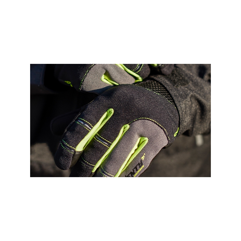 Guanti moto SEVENTY DEGREES SD-C48 nero-giallo fluo