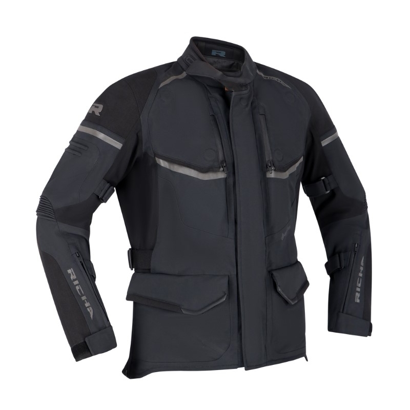 Giacca da moto RICHA Atlantic 2 Gore-Tex nera da donna Saldi
