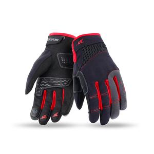 Guanti moto SEVENTY DEGREES SD-C48 nero e rosso