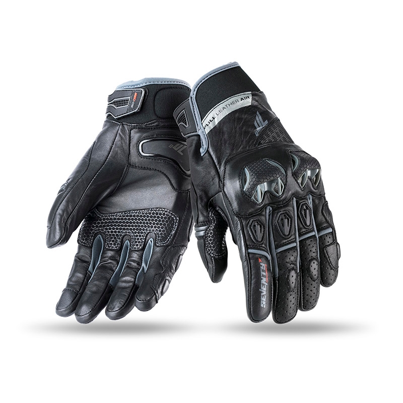 Guanti da moto SEVENTY DEGREES SD-N32 nero-grigio