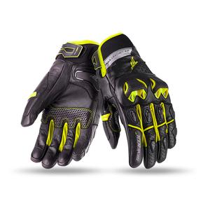 Guanti moto SEVENTY DEGREES SD-N32 nero-giallo fluo