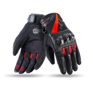 Guanti moto SEVENTY DEGREES SD-N14 nero-rosso