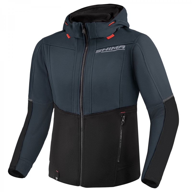 Felpa da moto da donna Shima Daybreaker nera-grigia