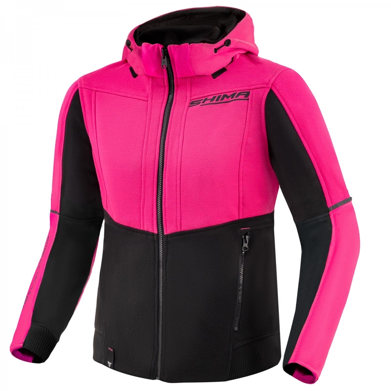 Felpa da motociclista da donna Shima Daybreaker nera-rosa