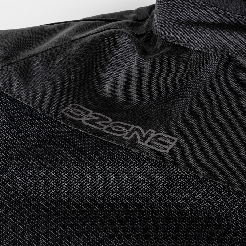 Giacca da moto Ozone Jet II nero-giallo fluo Saldi