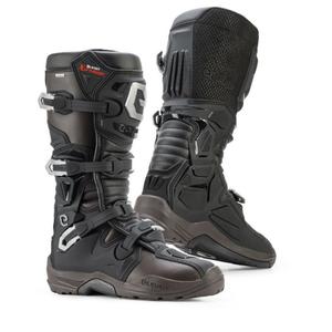 Stivali da moto Eleveit X PRIVILEGE WP ENDURO nero-marrone