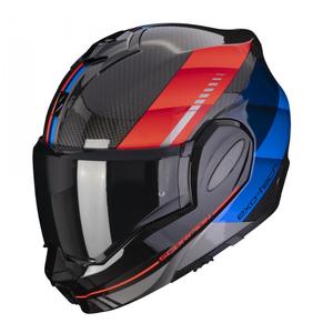 Casco apribile Scorpion EXO-TECH EVO Carbon Genus nero-blu-rosso