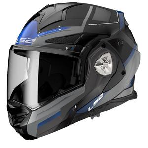 Casco moto apribile LS2 FF901 Advant X Spectrum nero-blu-titanio