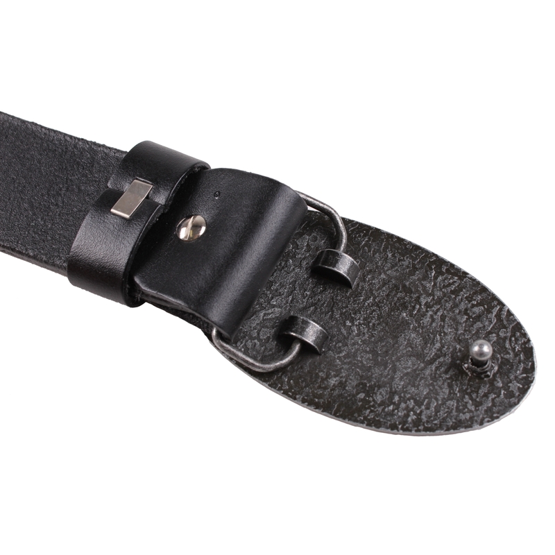Cintura in pelle con fibbia Moto Guzzi