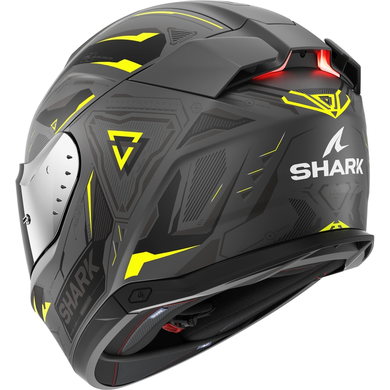 Integrální přilba na motorku SHARK Skwal i3 Linik šedo-žlutá matná