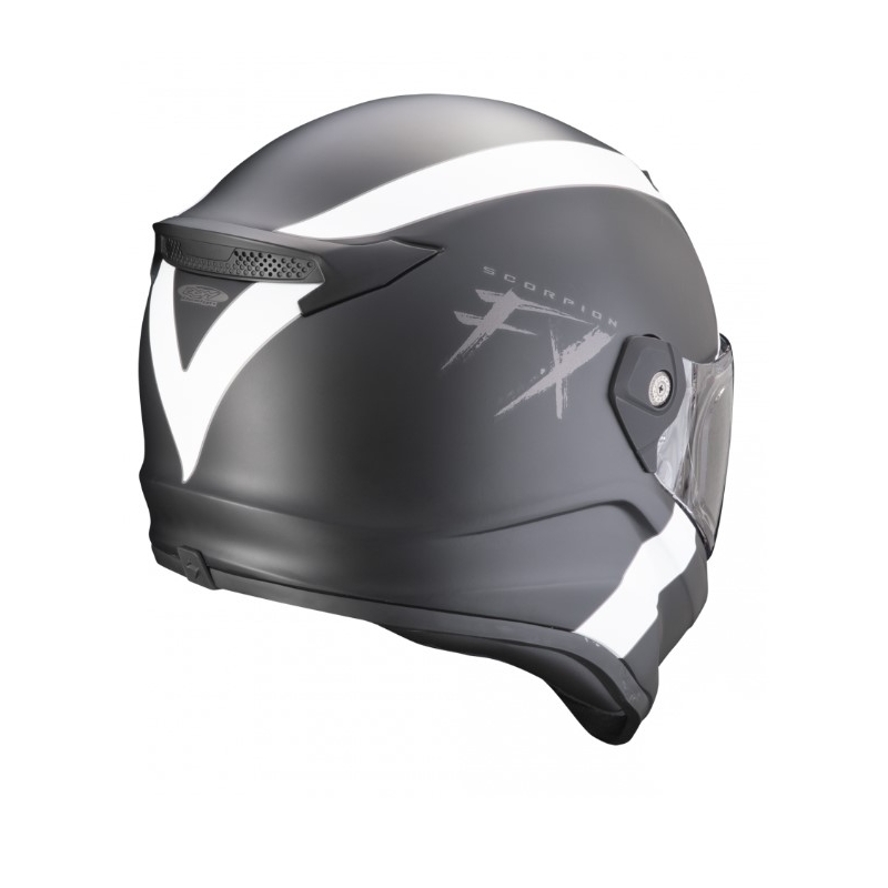 Casco moto SCORPION COVERT FX GALLUS bianco e nero