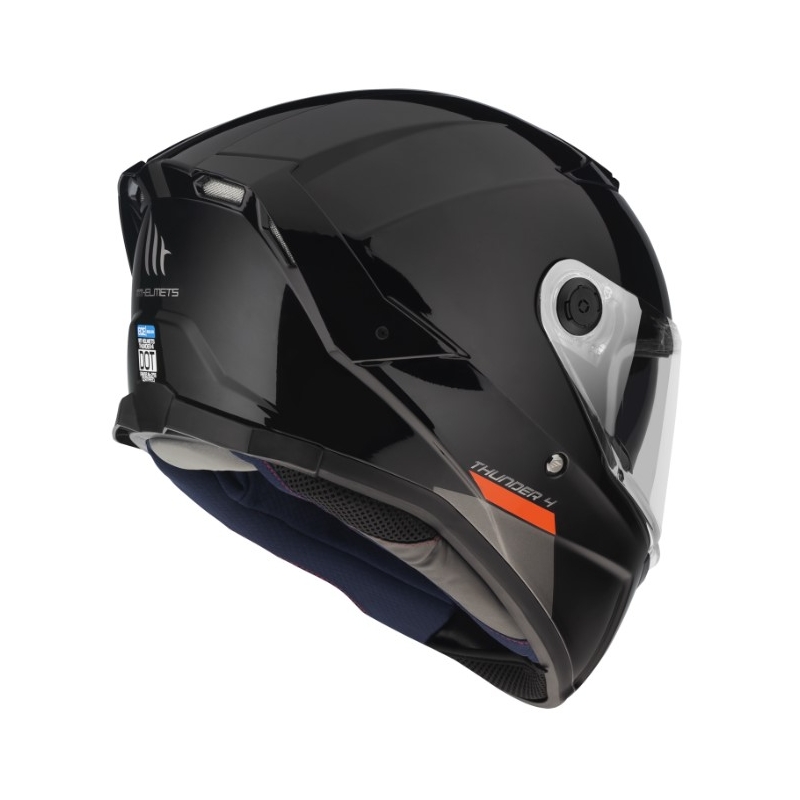 Casco integrale da moto MT FF118SV Thunder 4 SV nero lucido