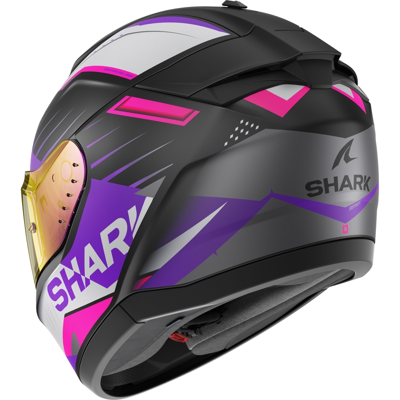 Integrální přilba na motorku SHARK RIDILL 2 BERSEK černo-šedo-fialovo-růžová