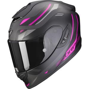Casco moto integrale Scorpion EXO-1400 EVO Carbon Air Kydra nero-rosa