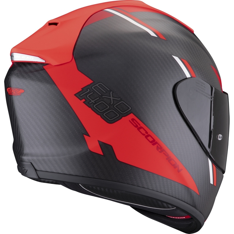 Casco integrale Scorpion EXO-1400 EVO Carbon Air Kendal nero-rosso