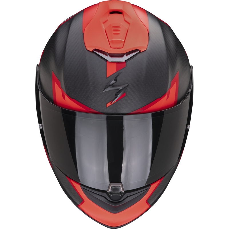 Casco integrale Scorpion EXO-1400 EVO Carbon Air Kendal nero-rosso
