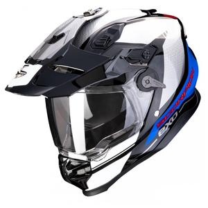 Casco moto enduro SCORPION ADF-9000 AIR Trail nero-blu-bianco