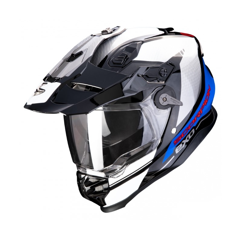 Casco moto enduro SCORPION ADF-9000 AIR Trail nero-blu-bianco Saldi
