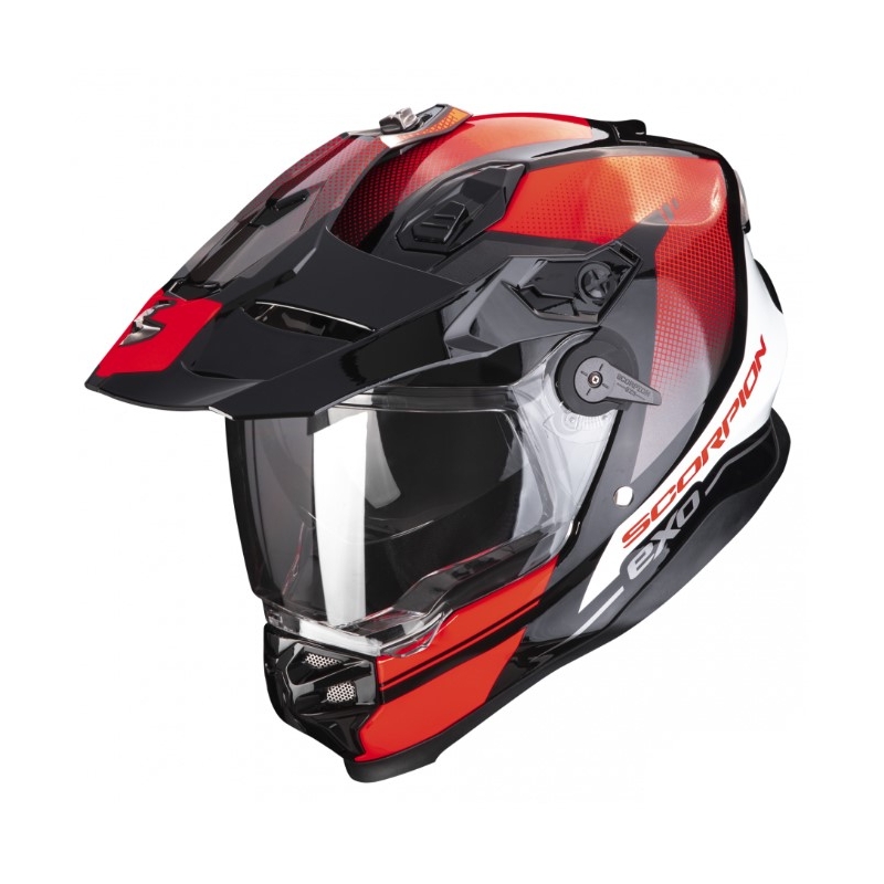 Casco moto enduro SCORPION ADF-9000 AIR Trail nero-rosso Saldi