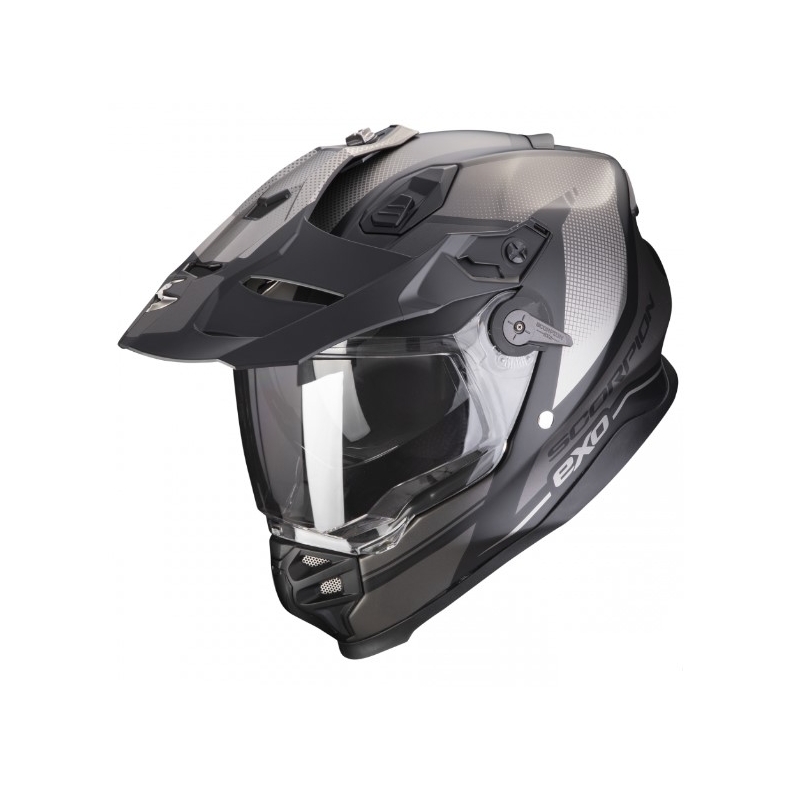 Casco moto enduro SCORPION ADF-9000 AIR Trail nero-argento