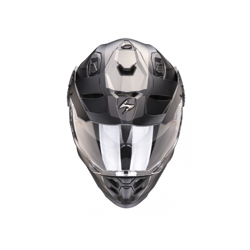 Casco moto enduro SCORPION ADF-9000 AIR Trail nero-argento