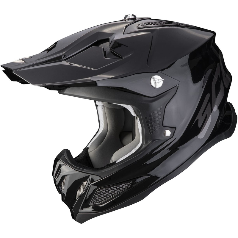 Casco da motocross Scorpion VX-22 Air Solid nero
