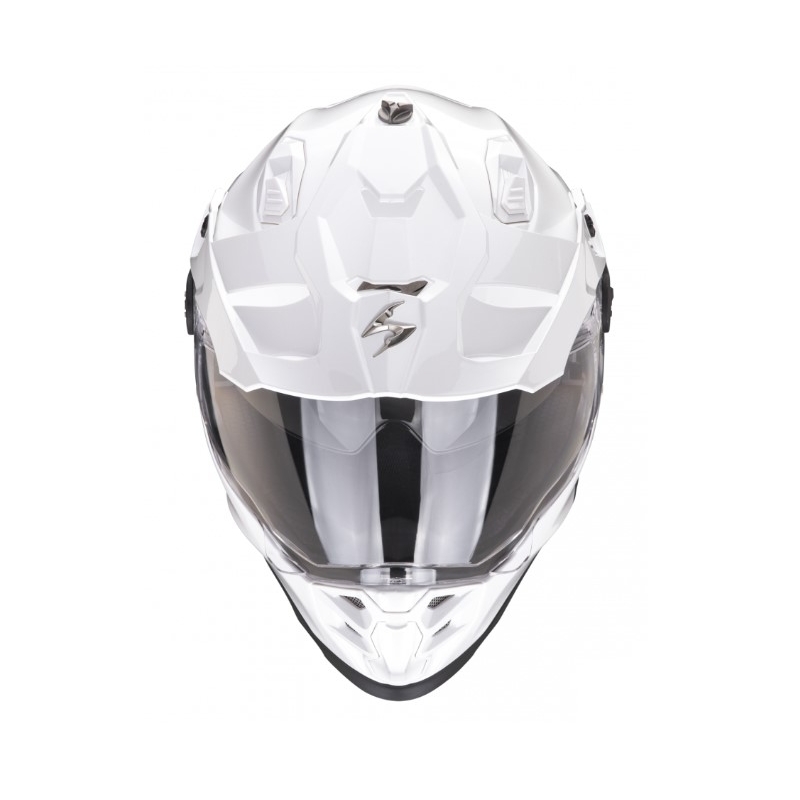 Casco moto enduro SCORPION ADF-9000 AIR Solido bianco perla