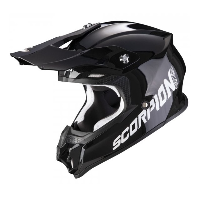Casco da motocross Scorpion VX-16 EVO AIR nero solido