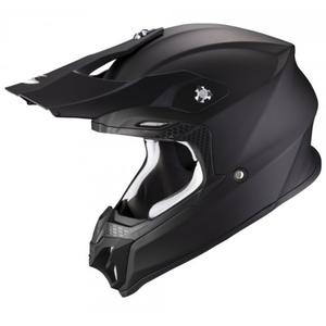 Casco da motocross Scorpion VX-16 EVO AIR Nero solido opaco