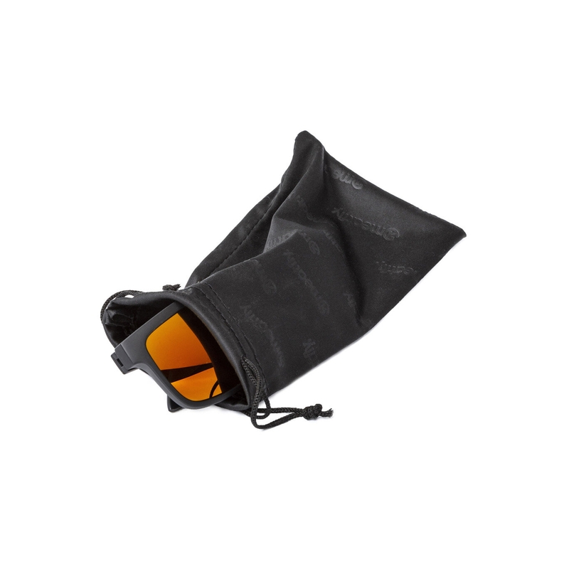 Occhiali da sole Meatfly Memphis neri e arancioni