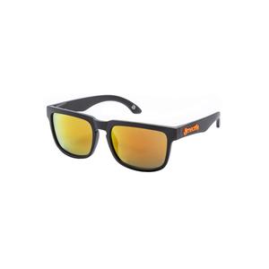 Occhiali da sole Meatfly Memphis neri e arancioni