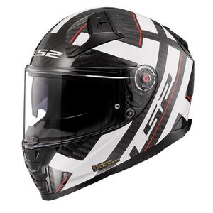 LS2 FF811 Vector II C Casco da moto integrale bianco e nero Strong