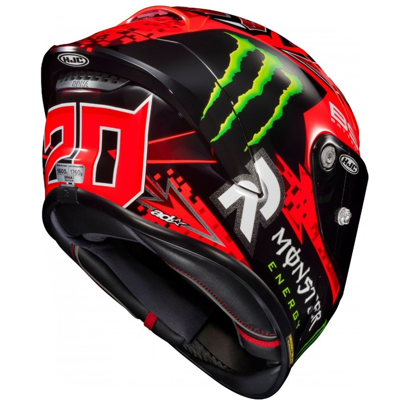 Casco moto integrale HJC RPHA 1 Quartararo Replica MC1 nero-rosso-verde