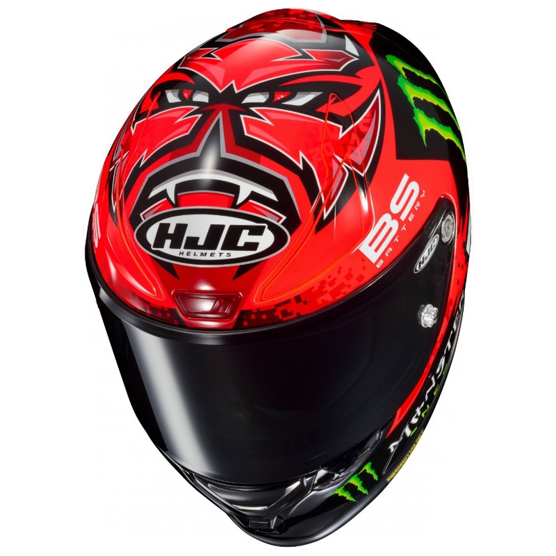 Casco moto integrale HJC RPHA 1 Quartararo Replica MC1 nero-rosso-verde